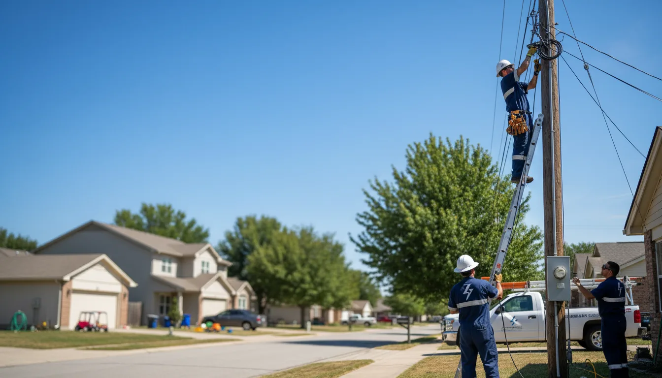 Residential electrician providing installation services in Franklin, MN